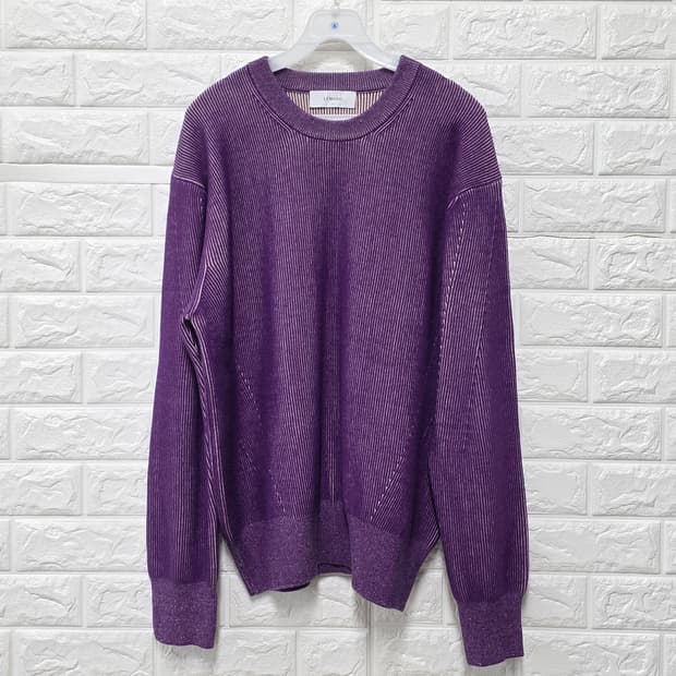 택포) 르마드 LEMARD 보라색 니트 스웨터 L