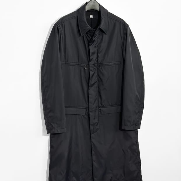 90~00s 마리떼 프랑소와 저버 블랙 나일론 맥 코트