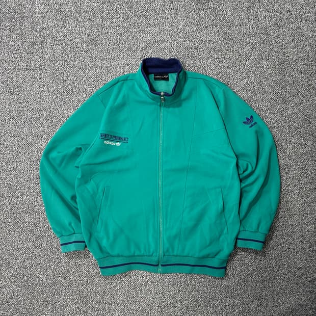 아디다스 90s 제우교역 민트 퍼플 트랙탑 (L)