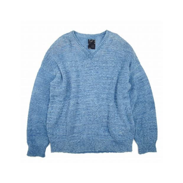 21aw ICT AMPLUS V-NECK L/S INDIGO