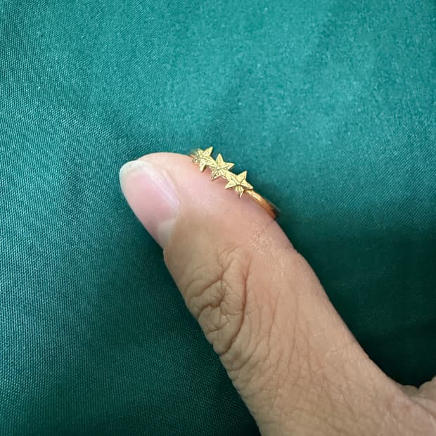 크롬하츠 22k 버블검링 쓰리스타