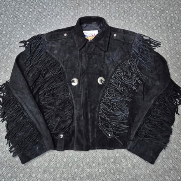 [XL] US Made 스웨이드 프린지  -316
