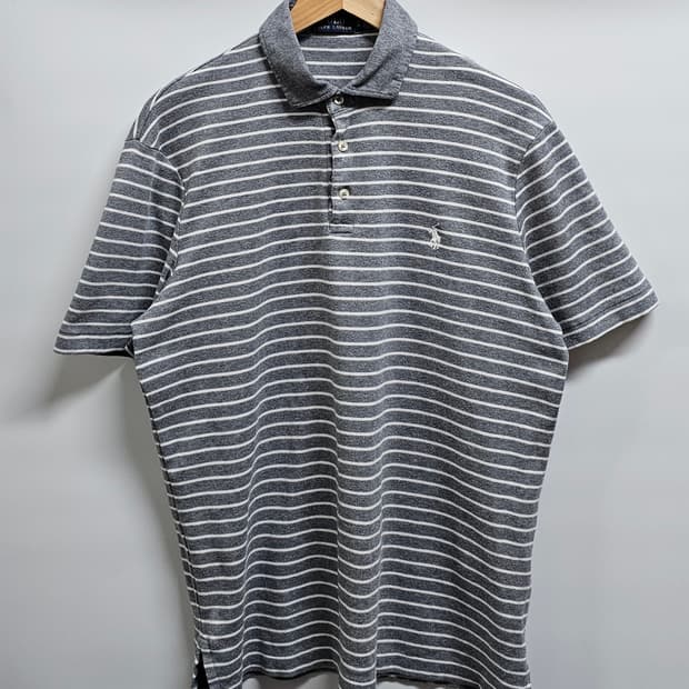 폴로 랄프로렌 스트라이프 반팔 카라티 L
