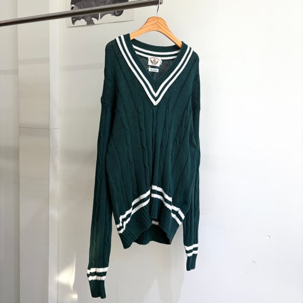 JAPANESE BRAND (Made in Japan) 브이넥 니트