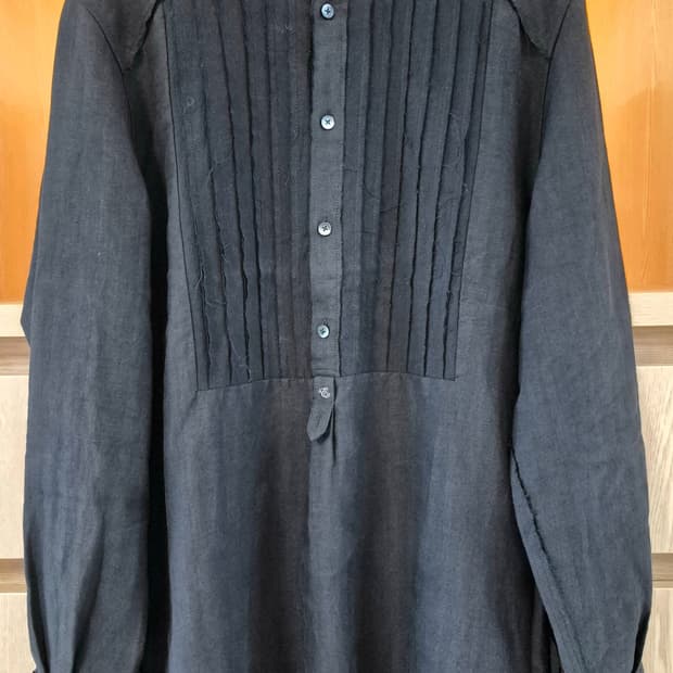 Professor.E Ramie Asymmetric Shirt (50)
