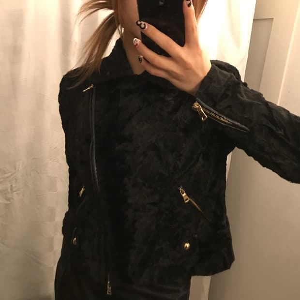 luisa spagnoli 고스펑크 고딕 금장 모달 자켓