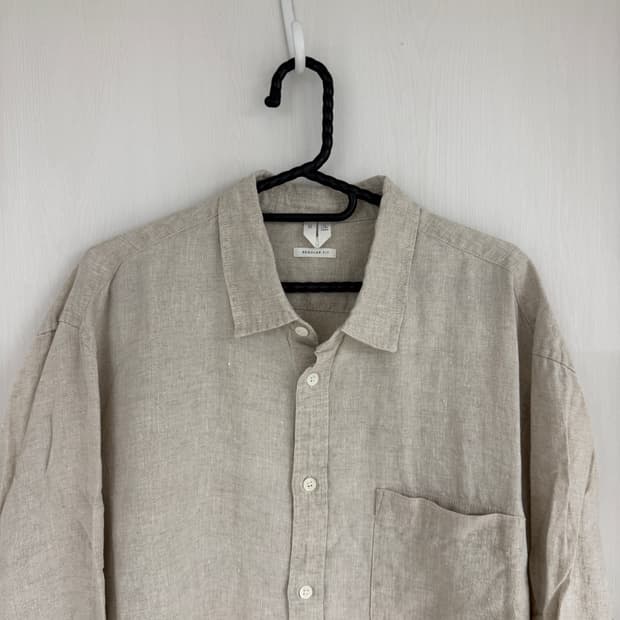 아르켓 남성 린넨 셔츠 베이지 52사이즈