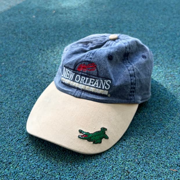 90s USA 아메리칸 빈티지 뉴올리언즈 데님 볼캡