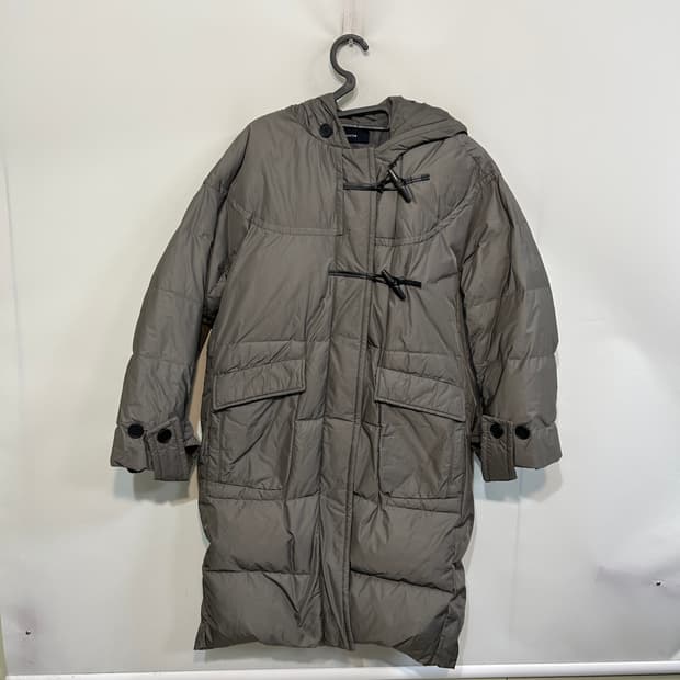 한섬 시스템 구스다운 롱패딩 66