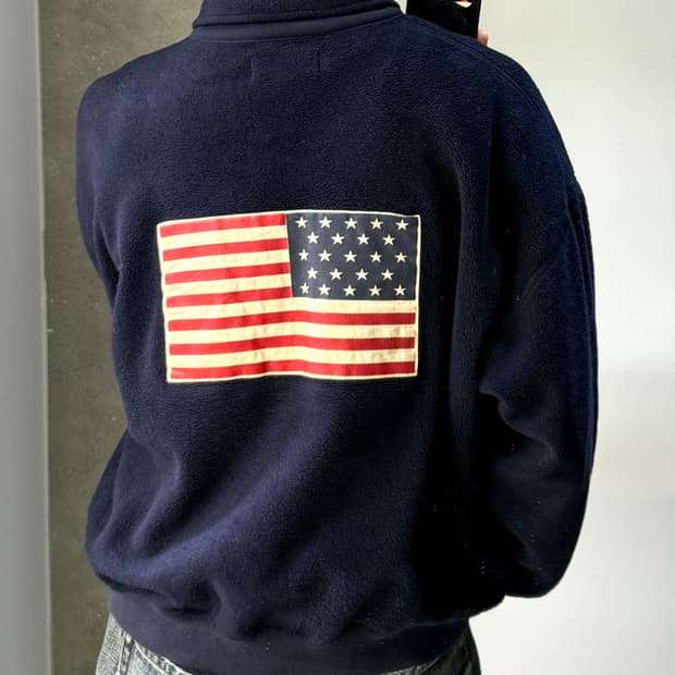 폴로스포츠 스펠아웃 USA 하프집업 플리스