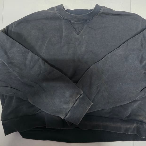 엔타이어스튜디오 박스크루 맨투맨 워시드블랙 M사이즈