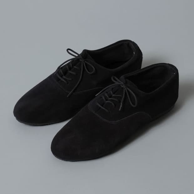 10 BEAMS CROWN 스웨이드 옥스포드 발레 슈즈