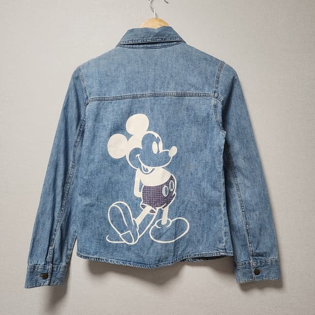 [M] 디즈니 미키마우스 여성 데님 자켓 청남방
