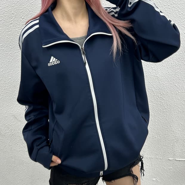 아디다스 에센셜 네이비 트랙탑 2XL