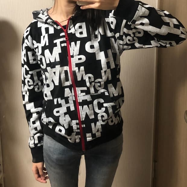 빈티지 후드집업 