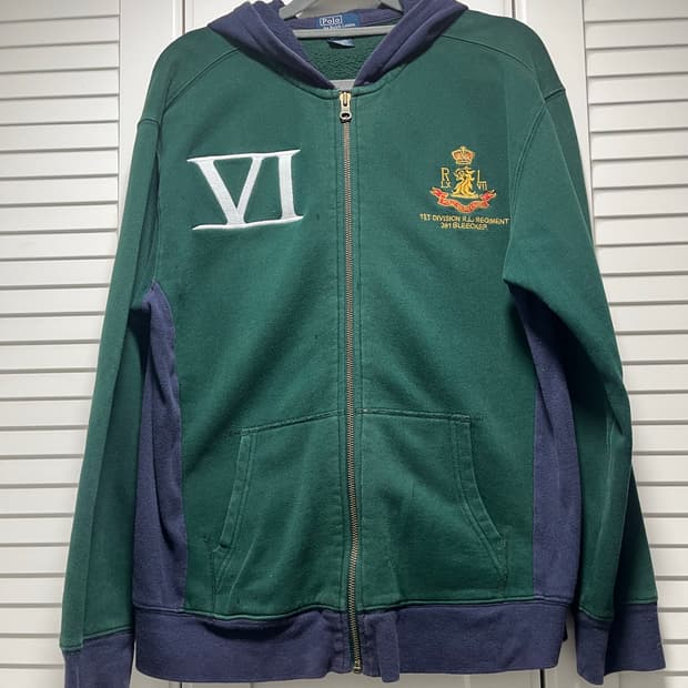 빈티지 폴로 랄프로렌 블리커 폴 후디