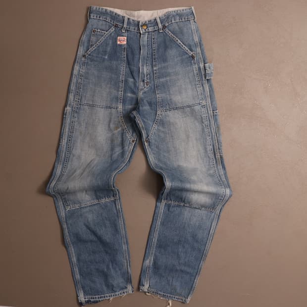 90'S 칼하트 재팬 복각 더블니 데님팬츠A1629