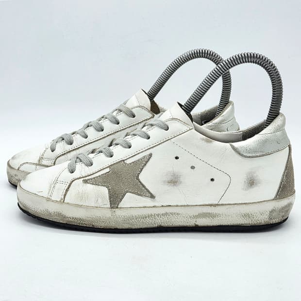 골든구스 우먼스 슈퍼스타 흰/은 (36)