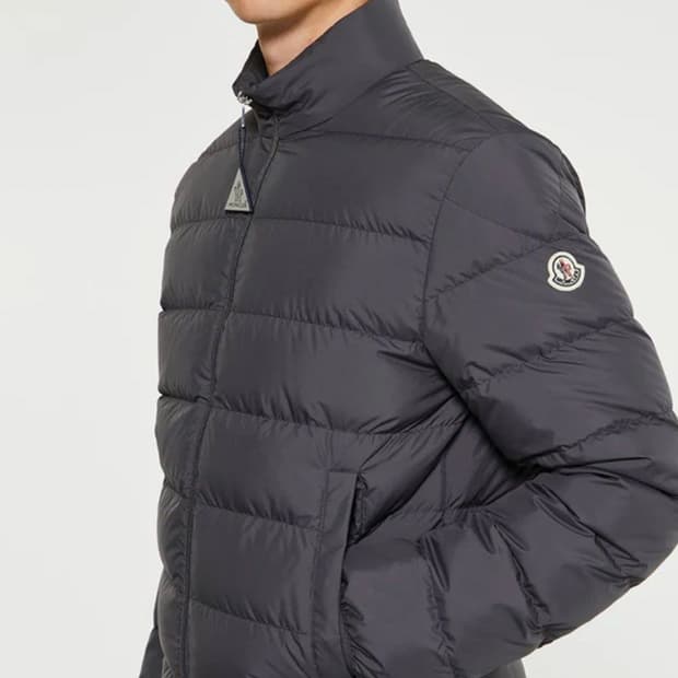 몽클레어 보디넷 쇼트 다운자켓 그레이 