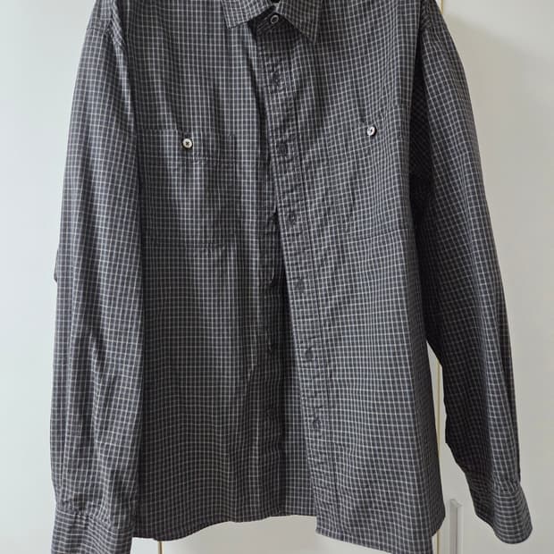 (2) 인더로우  오가닉  체크 워크셔츠