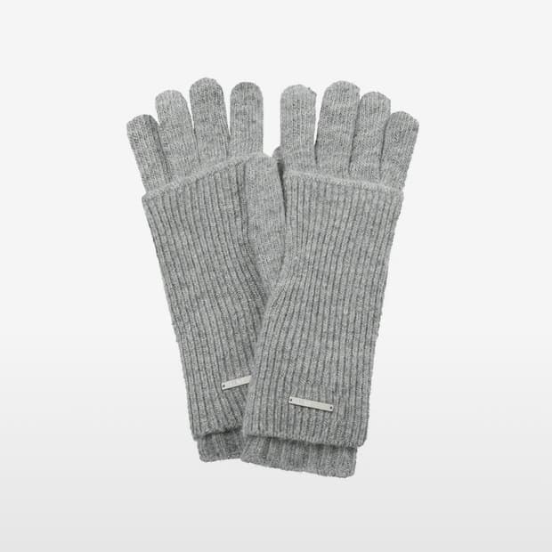 미세키서울 장갑 Layered fingerhole knit gloves