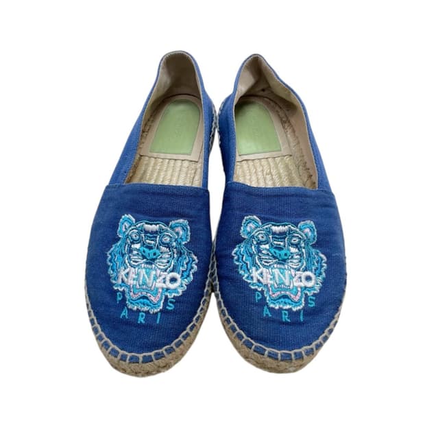 겐조 KENZO 블루 타이거 에스파듀 슬립온 38