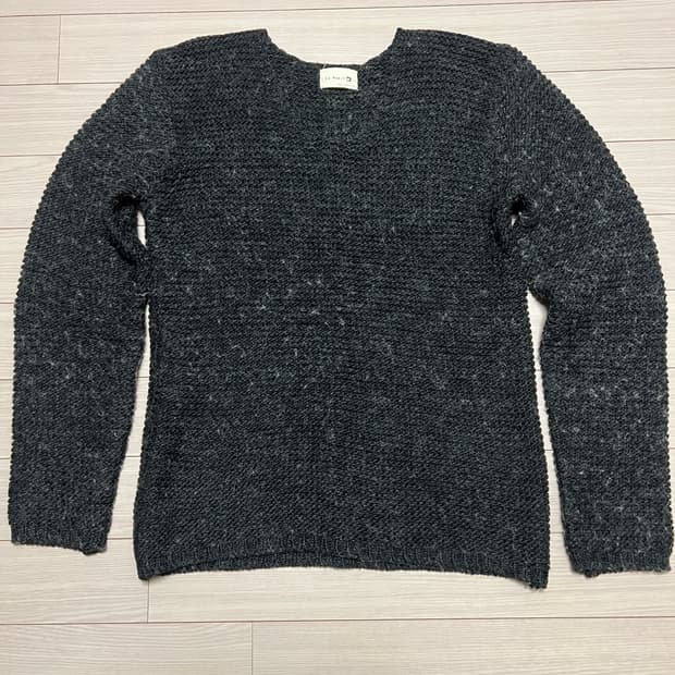 La Magie 울 니트 스웨터 / 차콜 그레이 / F / 빈티지 감성 