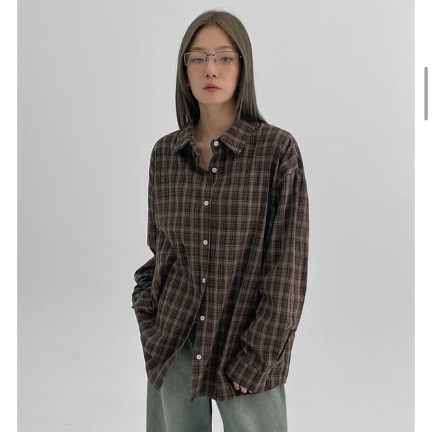 블랙업 체크셔츠