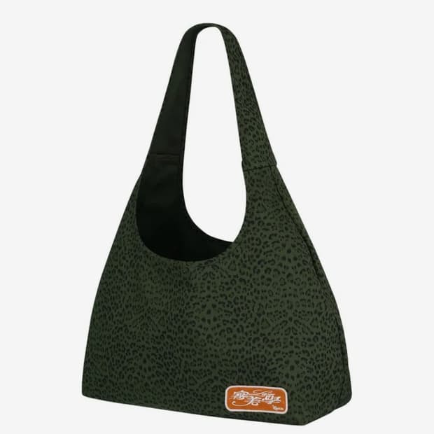 카시코 레오파드 가방 카키Leopard Print Shoulder Bag
