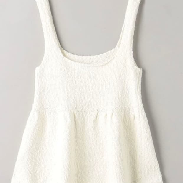 BEAUTY&YOUTH 아이보리 니트 뷔스티에