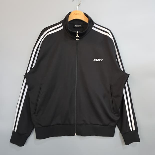 널디(NERDY) 트랙 집업 자켓 블랙 S