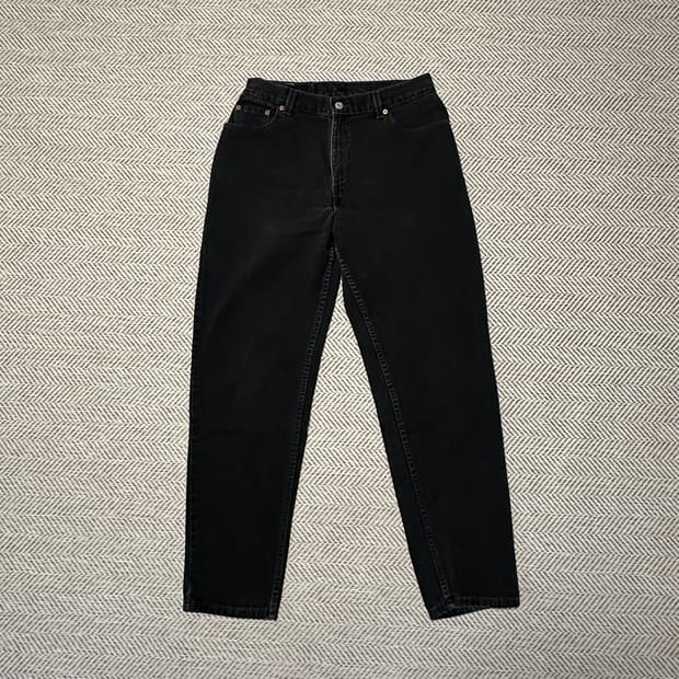 LEVI'S 550 00's usa made black jeans