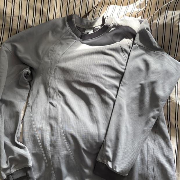 산산기어 PLACKET LONG SLEEVES [Grey] 2 size
