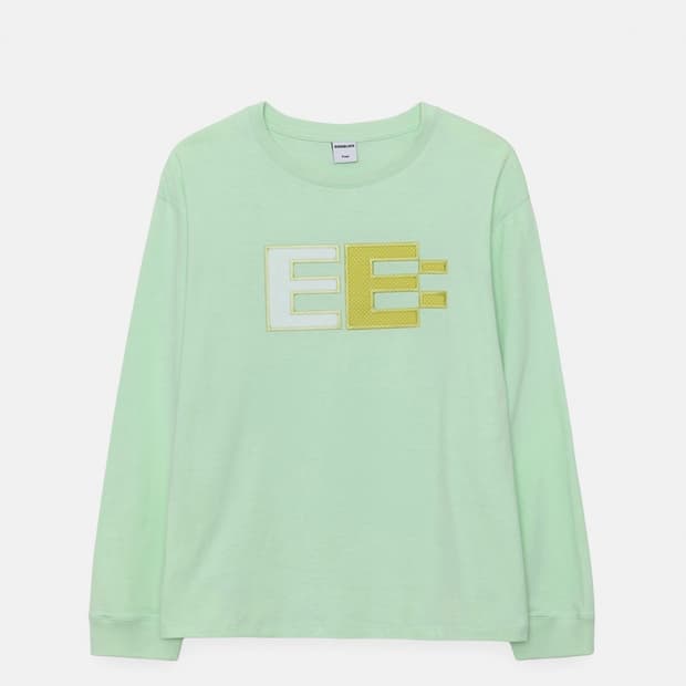 새상품)엔조블루스 픽셀 로고 박시 LST (Mint) 민트