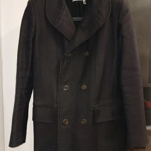 YSL rive gauche COTTON SHAWL COLLAR COAT
