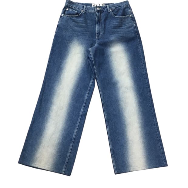 세터 와이드 워싱 데님팬츠