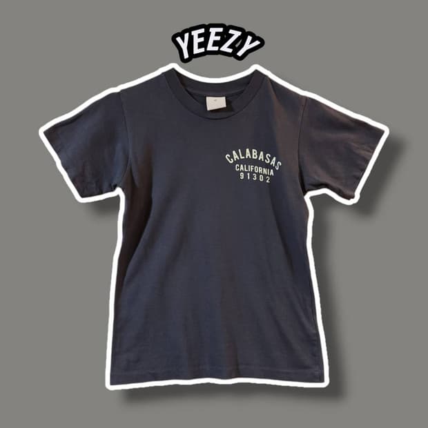 XS/ YEEZY 이지 여성 반팔티 챠콜 /0715