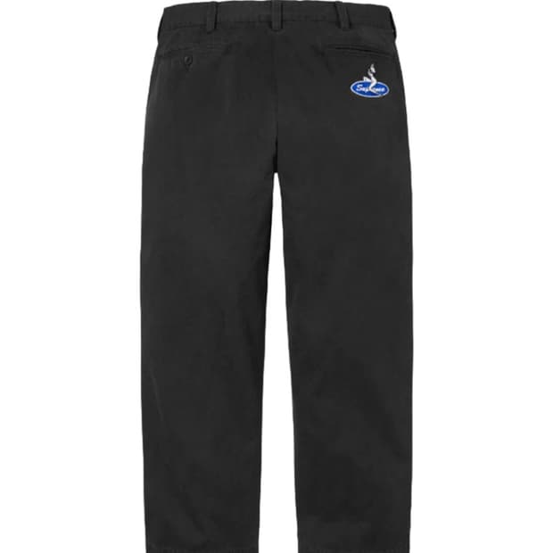 슈프림 25SS 핀업걸 치노팬츠 블랙 (30)