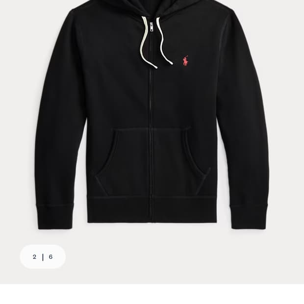 폴로 랄프로렌 후드집업 L 블랙