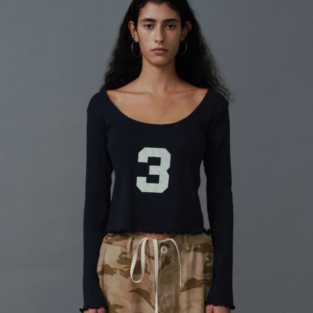 s/e/o 3 scoop neck top navy