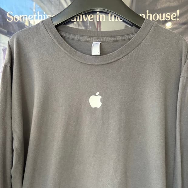 빈티지 Apple 롱슬리브 USA 차콜 L