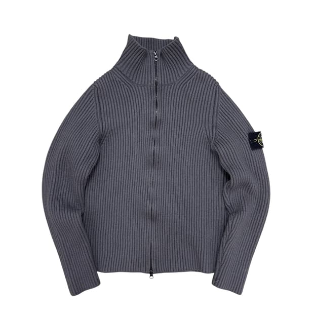 스톤아일랜드 골지 니트집업 가디건(M)