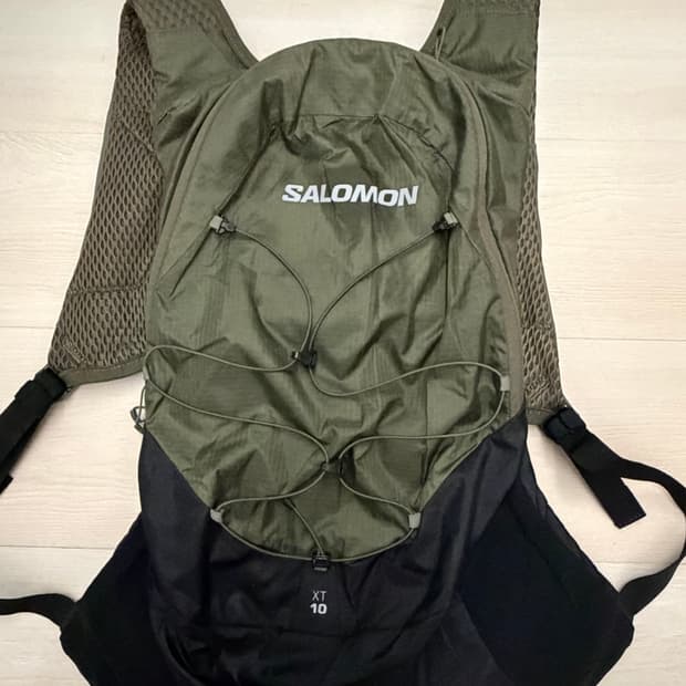 살로몬 Salomon xt 10 카키 가방 백팩