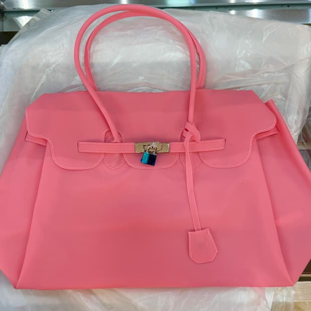 키키 젤리 버킨백 핫핑 새상품👜💕