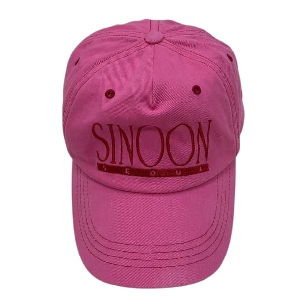 SINNOON 시눈 볼캡 모자 핑크