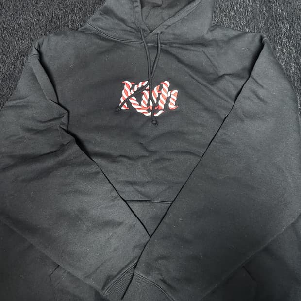[KITH] 캔디케인 후드티 xl 블랙