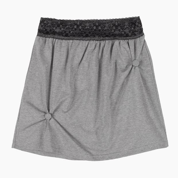 오피쉬 Lace Waist Shirring Skirt