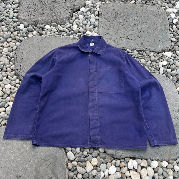 FADED OLD VINTAGE FRENCH WORK 프렌치워크자켓