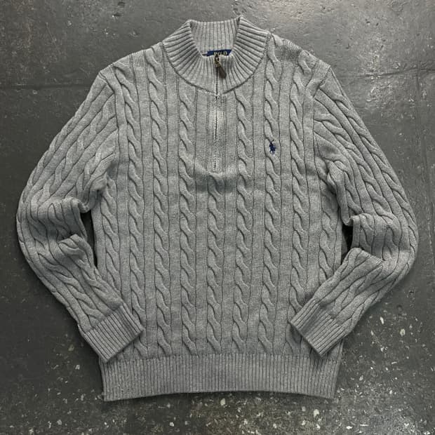 95 폴로 신형 풀오버 꽈배기 니트 