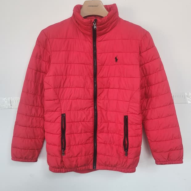 폴로 랄프로렌 아동 레드 패딩 점퍼